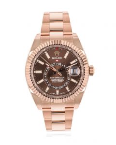 Rolex Sky-Dweller Rose Gold Chocolate Dial 326935