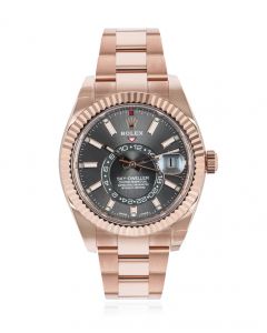 Rolex Sky-Dweller Rose Gold Slate Dial 326935