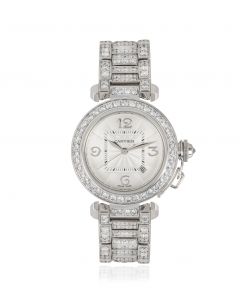 Cartier Pasha White Gold Diamond Set 