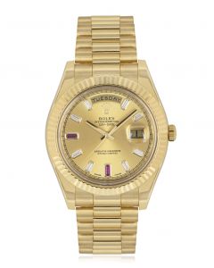 Rolex Day-Date II Diamond & Ruby Dial 218238