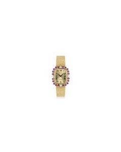 Piaget Cocktail Watch Yellow Gold Ruby & Diamond Set 3642 B 68