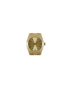 Rolex Oyster Perpetual Mid-Size 18k Yellow Gold Champagne Dial 67488