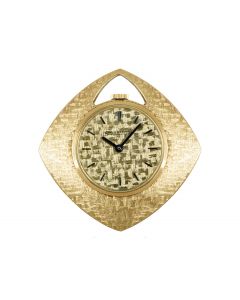 Jaeger LeCoultre. A Yellow Gold Asymmetrical Pendant Watch C1960s