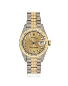 Rolex Datejust Tridor Champagne Diamond Dial 69179B