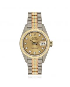 Rolex Datejust Tridor Champagne Diamond Dial 69179B