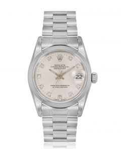 Rolex Datejust 31mm Diamond Dial Platinum 68246