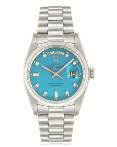 Rolex Rare Day-Date Turquoise Stella Dial 18039