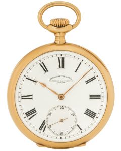 Vacheron Constantin. Chronometre Royal Gold Open Face Pocket Watch C1911