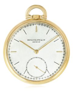 Patek Philippe. A Gold Slim Open Face Pocket Watch C1944