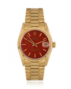 Rolex Rare Datejust Coral Stella Dial 68278
