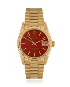 Rolex Rare Datejust Coral Stella Dial 68278