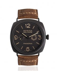 Panerai Limited Edition Radiomir Marina Militare Men's Composite Brown Dial B&P PAM00339