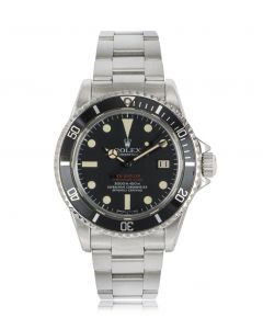 Rolex Rare Sea-Dweller Double Red Vintage Stainless Steel Matte Black Mark III Dial 1665