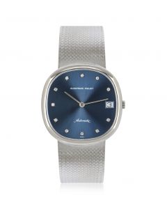 Audemars Piguet White Gold Blue Diamond Dial Dress Watch