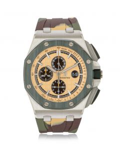 Audemars Piguet Royal Oak Offshore Camouflage Men's Stainless Steel Beige Dial B&P 26400SO.OO.A054CA.01