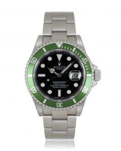 Rolex Rare Unworn Submariner Kermit NOS Stainless Steel Mark 1 Flat 4 F Series 16610LV