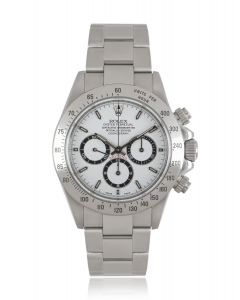 Rolex Zenith Daytona Stainless Steel White Dial 16520