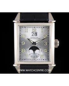 Girard Perregaux 18k White Gold Silver Dial Big Date Moonphase Gents B&P 25800.0.53.115