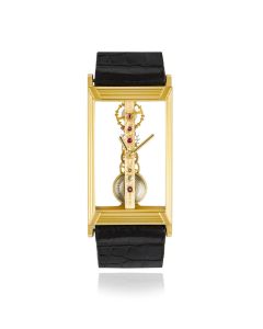 Corum Golden Bridge Vintage Yellow Gold Skeleton Dial 1320756