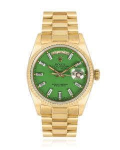 Rolex Day-Date NOS Rare Green Stella Dial 18038