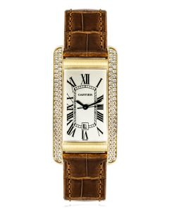 Cartier Tank Americaine Yellow Gold Diamond Set 2483
