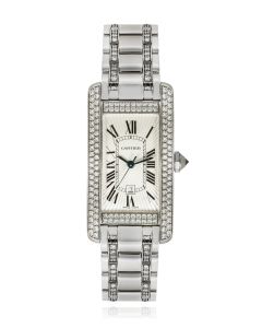 Cartier Tank Americaine White Gold Diamond Set 2490