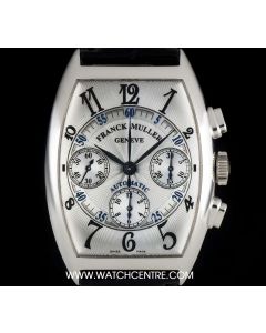 Franck Muller 18k White Gold Master Banker Chronograph B&P 7850 CC