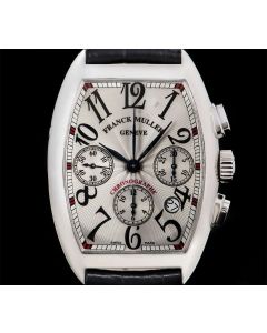 Franck Muller Cintr e Curvex Chronograph Gents Stainless Steel Silver Dial 7880 CC AT