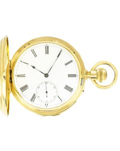 Louis Audemars. A Heavy Gold Minute Repeater Full Hunter C1880s