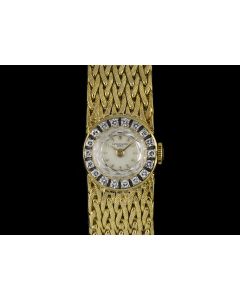Patek Philippe 18k Yellow Gold Diamond Bezel Cocktail Vintage Women's 3267