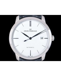 Girard Perregaux 1966 Classique Gents 18k White Gold Silver Dial 49525-53-131-BK6A