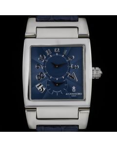 De Grisogono Platinum Blue Dial Instrumento Dual Time Limited Edition UNO DF
