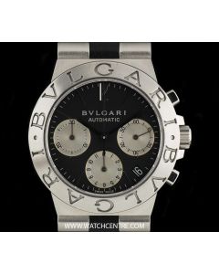 Bvlgari Stainless Steel Black Dial Diagono Chronograph Gents CH35S