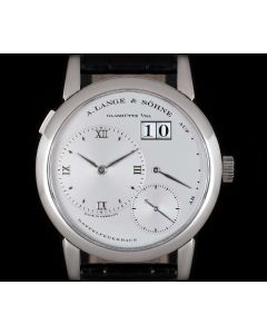 A.Lange & Sohne First Edition Lange 1 Gents Platinum Silver Dial 101.005