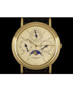 Vacheron Constantin Patrimony Perpetual Calendar Men's 18k Yellow Gold Champagne Dial 43031