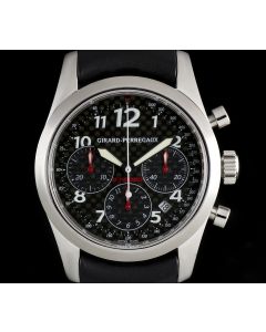Girard Perregaux Stainless Steel Black Dial Ltd Ed Ferrari F1 Champions Chrono B&P 4956