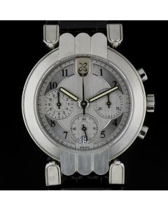 Harry Winston Platinum Silver Dial Premier Chronograph Gents Wristwatch