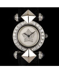 Kutchinsky Dress Watch Women's 18k White Gold Silver Dial Diamond Set