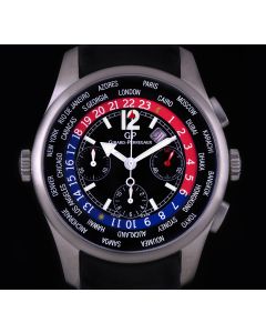 Girard Perregaux Titanium Black Dial World Time Chrono 49805-21-651-FK6A