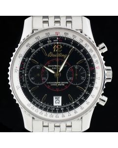 Breitling Montbrillant Edition Gents Stainless Steel Black Dial A48330