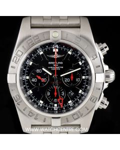 Breitling Stainless Steel Black Dial Chronomat GMT Limited Edition Gents B&P AB041210/BB48 383A