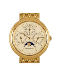 Vacheron Constantin Patrimony Perpetual Calendar Men's 18k Yellow Gold Champagne Dial 43031/236