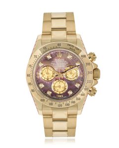 Rolex Daytona Black Tahitian Mother of Pearl Diamond Dial 116528