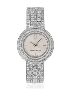 Van Cleef & Arpels Charm Watch White Gold Diamond Set VCARN5LQ00