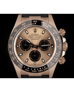 Rolex Unworn Cosmograph Daytona Oysterflex Men's 18k Rose Gold Pink Dial B&P 116515LN