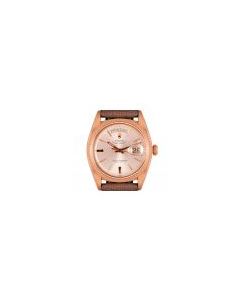 Rolex Day-Date Vintage Men's 18k Rose Gold Silver Dial 1803