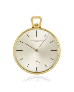 Vacheron Constantin Open Face Pocket Watch Yellow Gold 6320