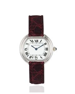 Cartier Rare Ellipse Vintage White Gold