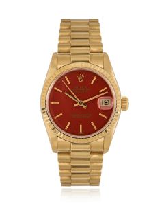 Rolex Rare Datejust Coral Stella Dial 68278