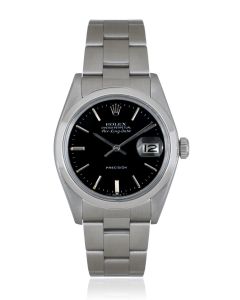 Rolex Air-King-Date Precision Vintage Stainless Steel Black Dial 5700